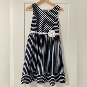 Navy and White Dress